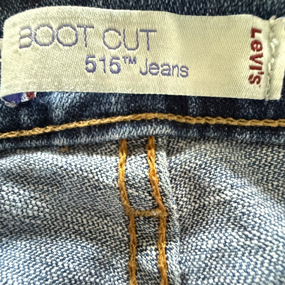 Levis 515 Bootcut Jeans Women's 10 S/C Medium Wash Denim Blue 515-0217 - Picture 6 of 9